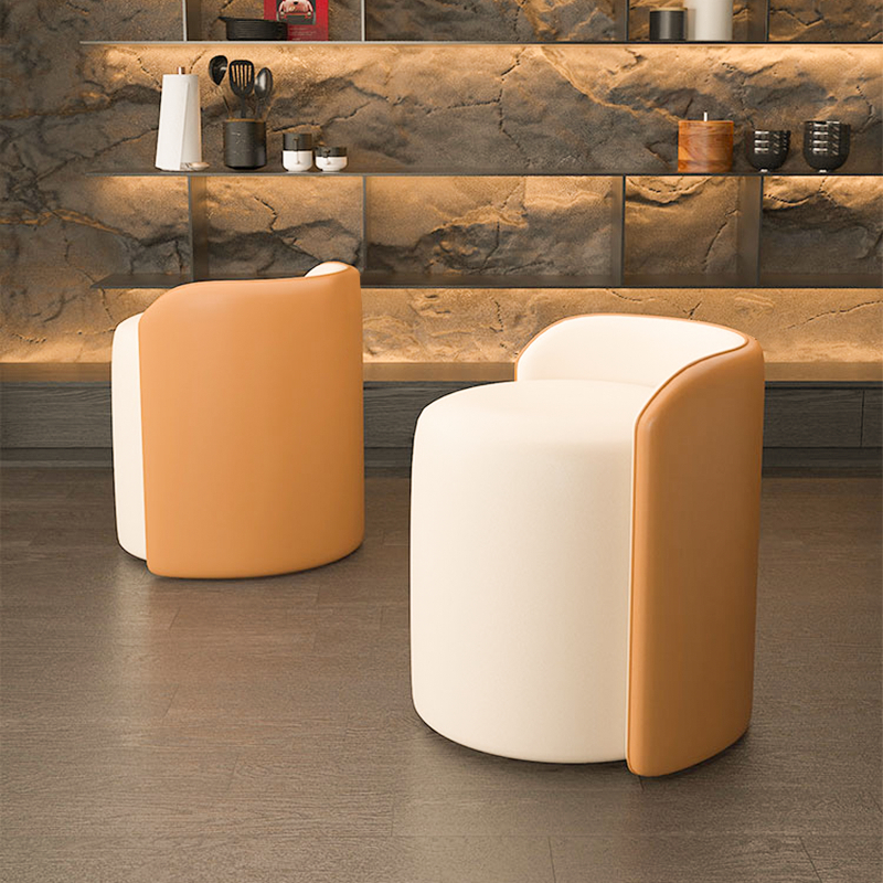 Ghế đôn da cao cấp ghế bàn trà sofa thiết kế sang trọng decor phòng khách IGA - GC51