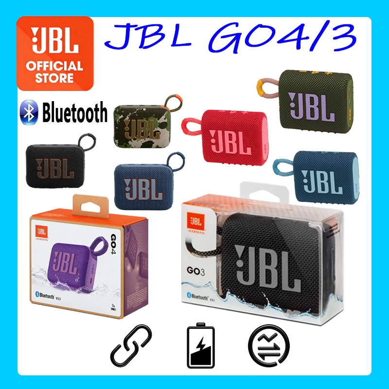 Loa Bluetooth JBL GO3/GO4 - Pro Sound, Mang Theo Dễ, Bền Bỉ Kháng Bụi