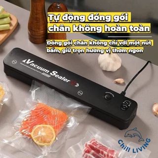 Máy hút chân không thực phẩm tiên tiến, cực kỳ tiện lợi cho gia đình, thích hợp để bảo quản thực phẩm và đồ ăn nhẹ.