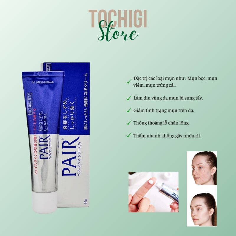 Kem ngừa mụn Pair Acne W Cream