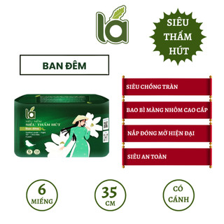 Băng vệ sinh siêu thấm hút Lá Ban đêm 6 miếng
