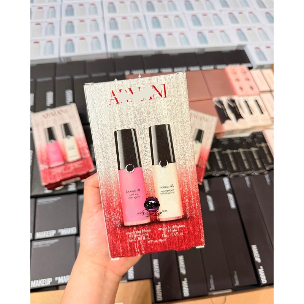 [Hàng chính hãng - Bill SEP] Set Má Hồng Kem & Bắt Sáng Kem Gi0r...glo Armani Beauty Glowing Cheek D