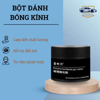 Bột Đánh Bóng Kính Ô Tô Chuyên Dụng 80g – Xóa Vết Bẩn Cứng, Màng Dầu, Làm Sáng Kính - Tặng Kèm Tẩy Xốp Vệ Sinh