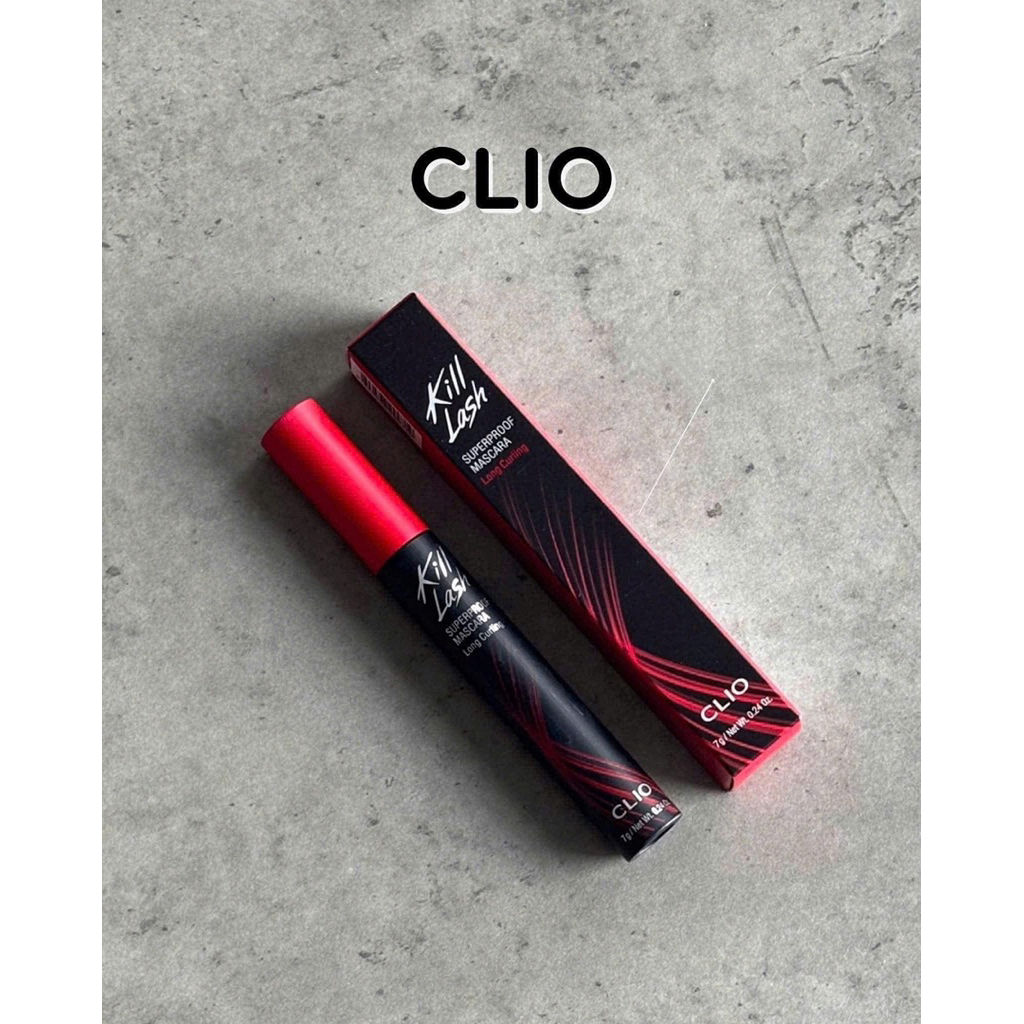 Mascara Clio Chống Nước Chuốt Mi Giữ Cong Dài Dày Mi Chống Trôi Clio Kill Lash Superproof Mascara 7g
