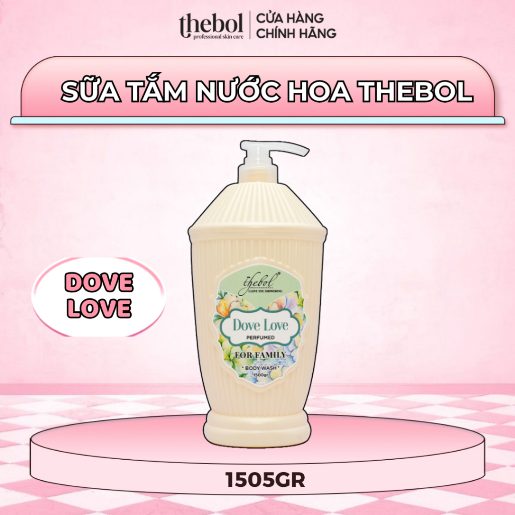 Sữa Tắm Nước Hoa TheBol Hương Nước Hoa Cao Cấp 1500gr ( Hương thơm mới )