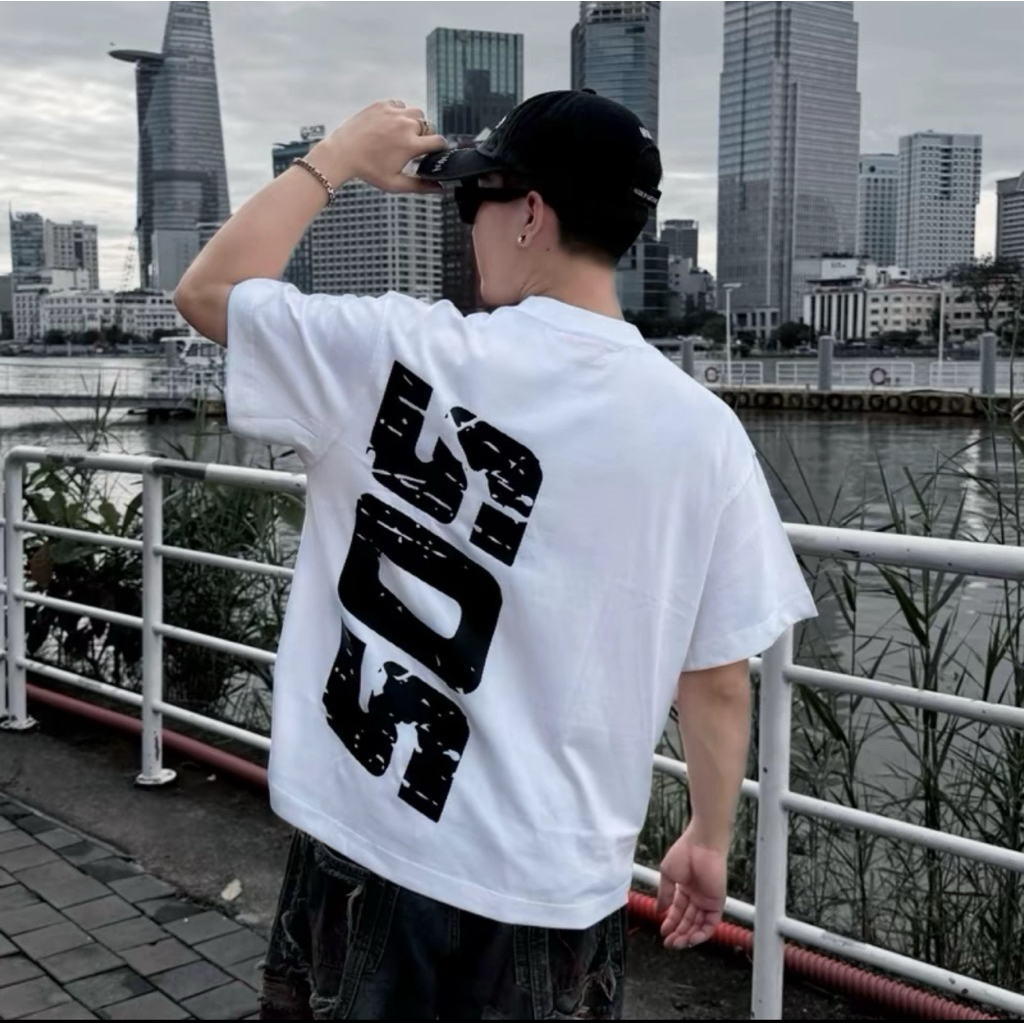 T-Shirt Boxy Cotton 270GSM "SOS"