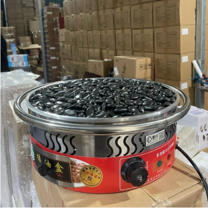 Máy nướng đá lạp xưởng size 43cm dùng điện 2000W. Bếp nướng xúc xích trung quốc HJ10. BH 12 Tháng