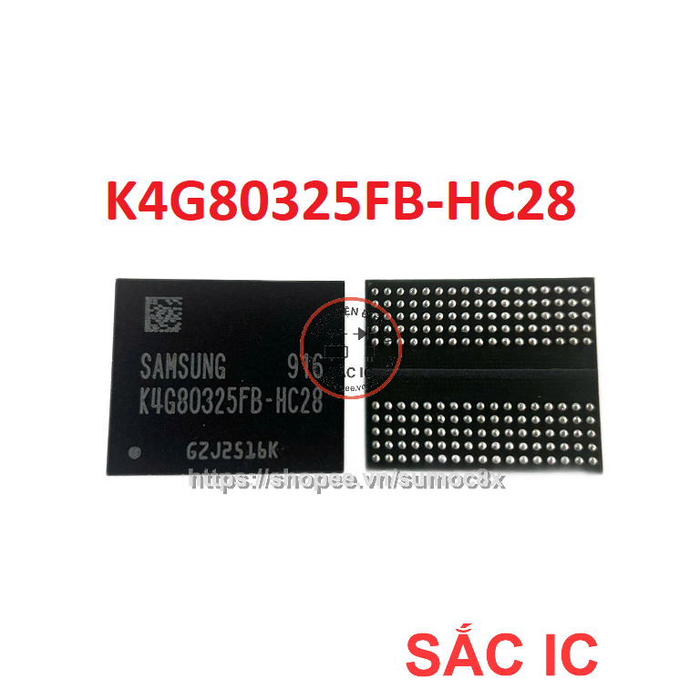 [NTM32] Vram DDR5 trên card màn hình - Mã K4G80325FB-HC28 K4G80325FB HC28 - Mới nguyên bản - Origina