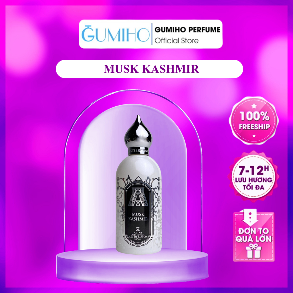 Nước hoa Unisex Nam Nữ Musk Kashmir Hương gỗ xạ hương thơm lâu  - Gumiho Perfume