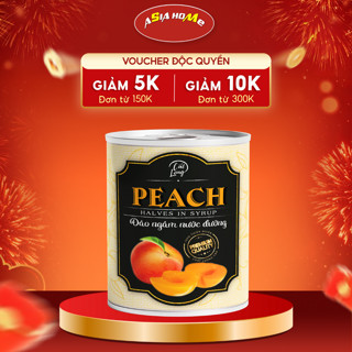 Đào Ngâm Nước Đường Cát Long Đóng Lon To 830g – ASIA HOME Chính Hãng