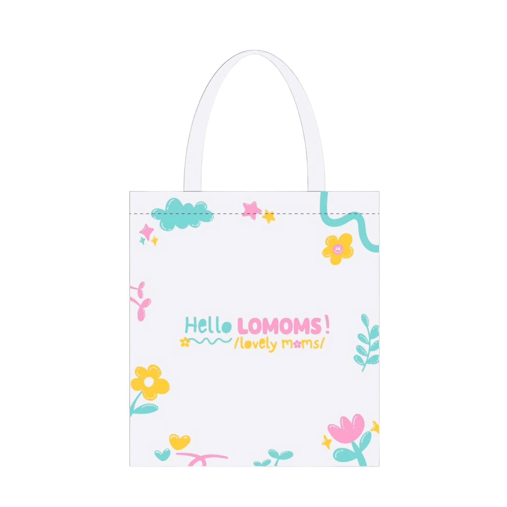 Túi Tote đa năng LOMOMS, Fuzzy Friends, Milk