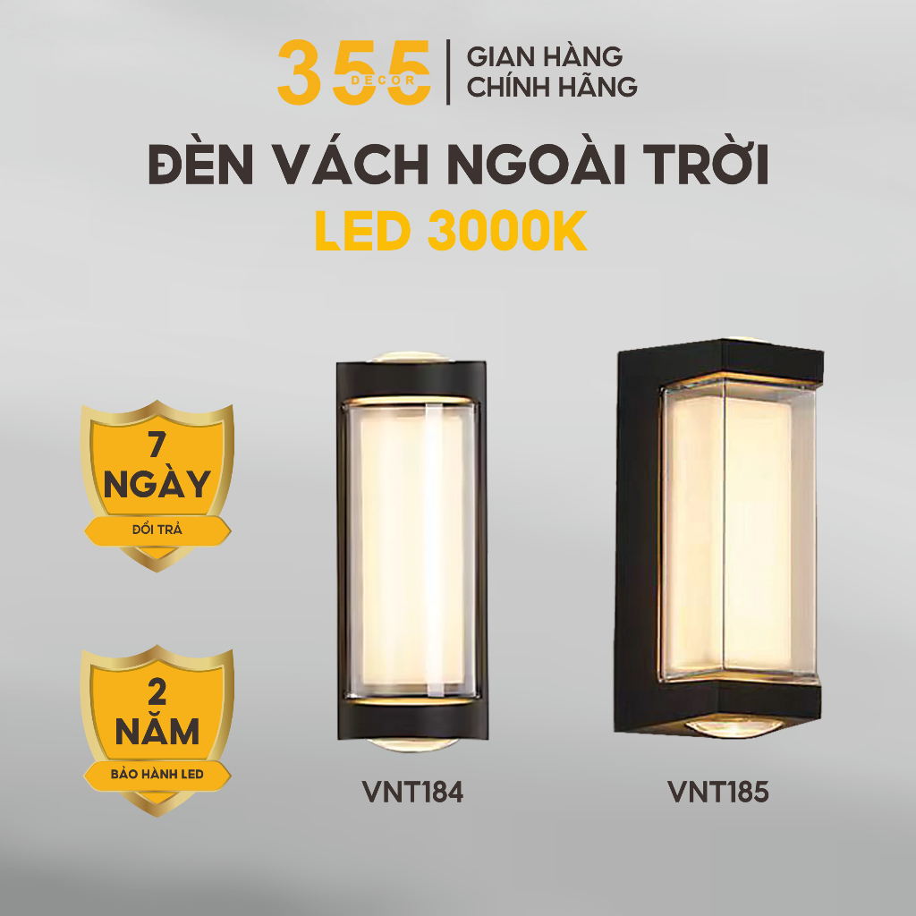 Đèn Vách Ngoài Trời VNT184 – VNT185 – 355 Decor Lighting