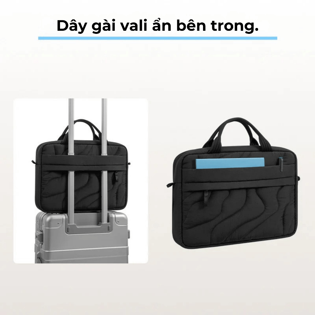 Túi xách chống sốc cho Macbook/Laptop Tomtoc-A28 Puffy chính hãng size 13/14/15/16" bảo vệ toàn diện | BigBuy360 - bigbuy360.vn