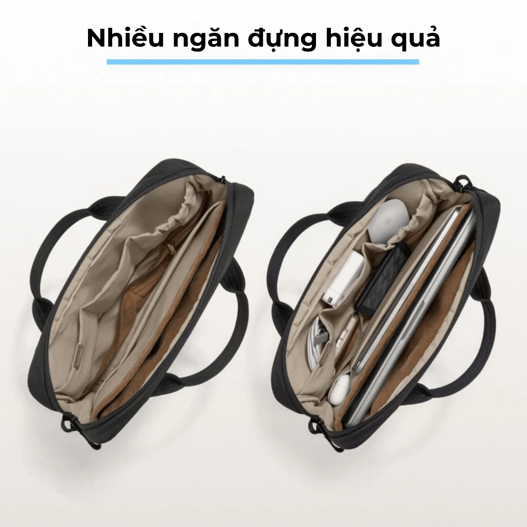 Túi xách chống sốc cho Macbook/Laptop Tomtoc-A28 Puffy chính hãng size 13/14/15/16" bảo vệ toàn diện | BigBuy360 - bigbuy360.vn