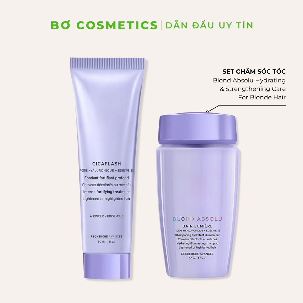 Set Chăm Sóc Tóc Blond Absolu Mini - Bơ Cosmetics