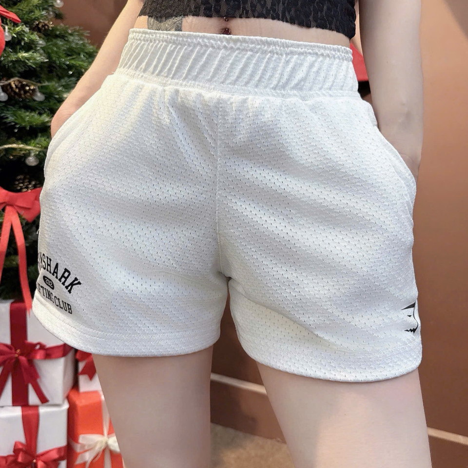 Quần Short Tập Gym Nữ Mè Lưới 2 Lớp Gymshark Jersey Lifting 2012