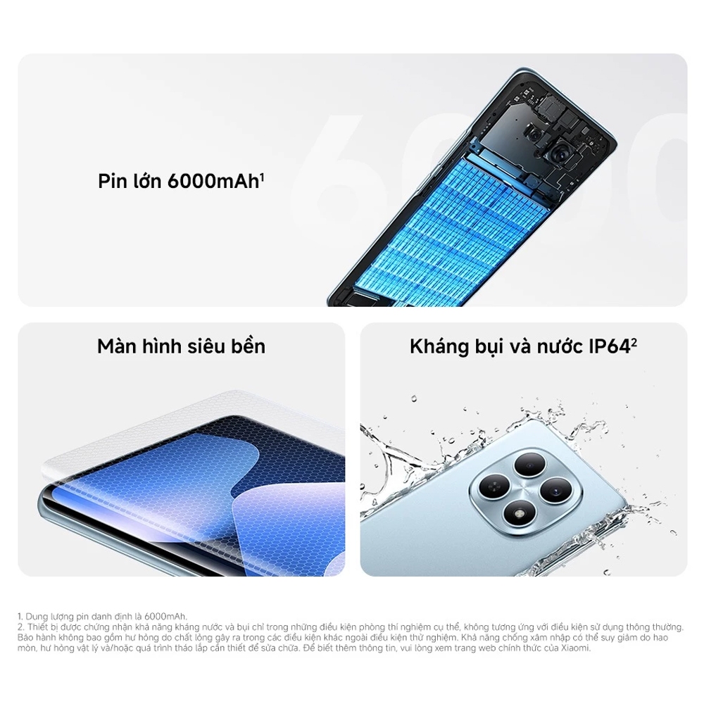 Điện thoại thông minh REDMI Note 15 | 6+128GB | Pin lớn 6000mAh | Màn hình siêu bền | BigBuy360 - bigbuy360.vn