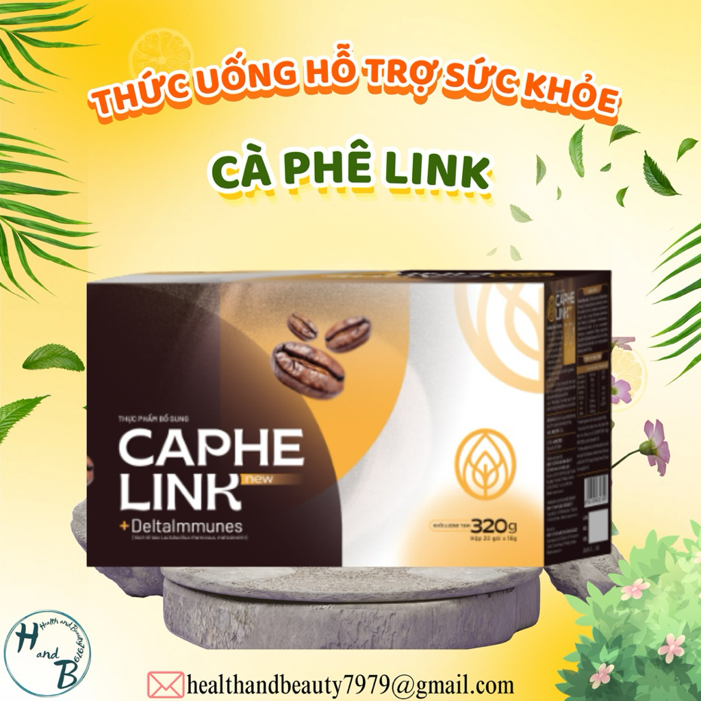 Cà phê Link thảo dược thiên nhiên giúp tỉnh táo và dùng được cho người bị say cà phê 20 gói/ hộp