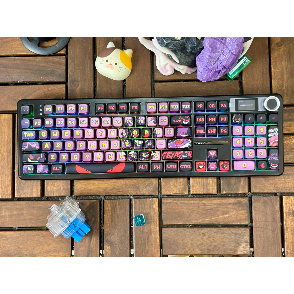 Bàn Phím Cơ Fullsize Aula F108 Pro - 3 Mode - Mạch Xuôi - RGB - 108 Phím đã MOD Riokeyboard