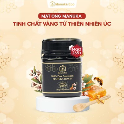 Mật Ong Manuka Eco Úc MGO 265+ 550+ nguyên chất tự nhiên giúp tăng sức đề kháng, bảo vệ hô hấp