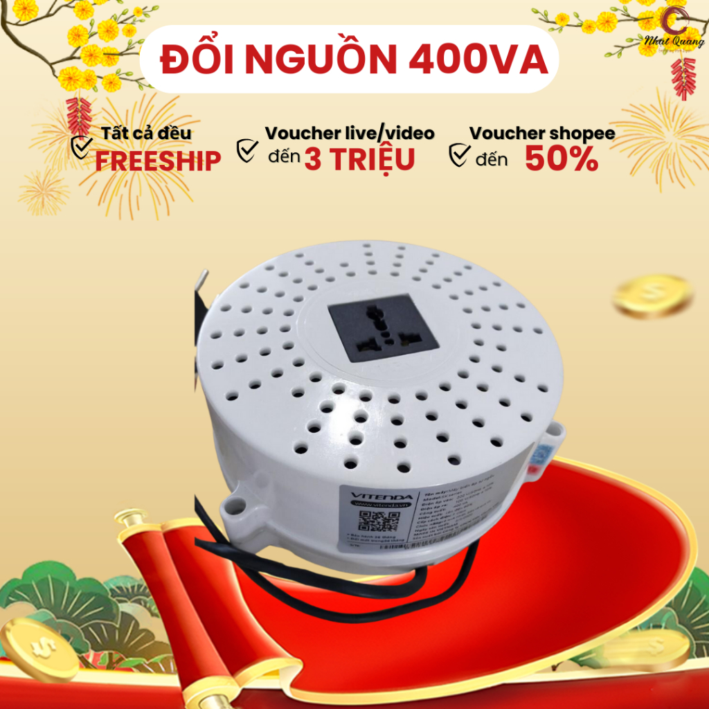 Bộ đổi nguồn Vitenda công suất 400VA