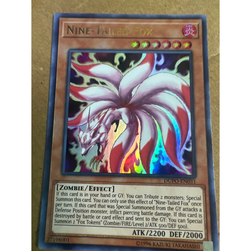 Bài yugioh: nine tailed fox