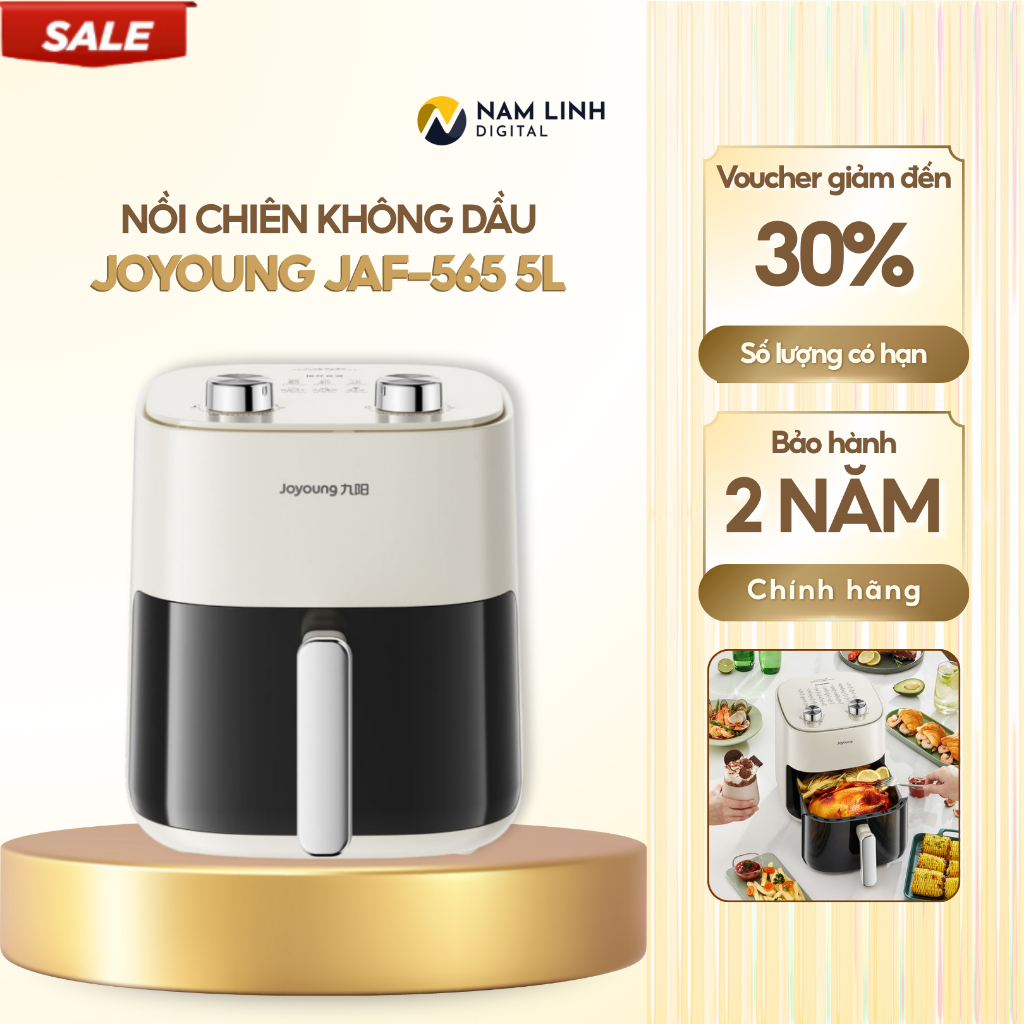 Nồi chiên không dầu Joyoung JAF-565 5L - Hệ thống nhiệt đối lưu 360 độ