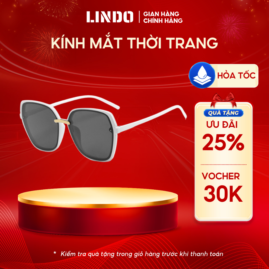 Kính nữ chính hãng chống nắng chống lóa râm mát CINLA KI031