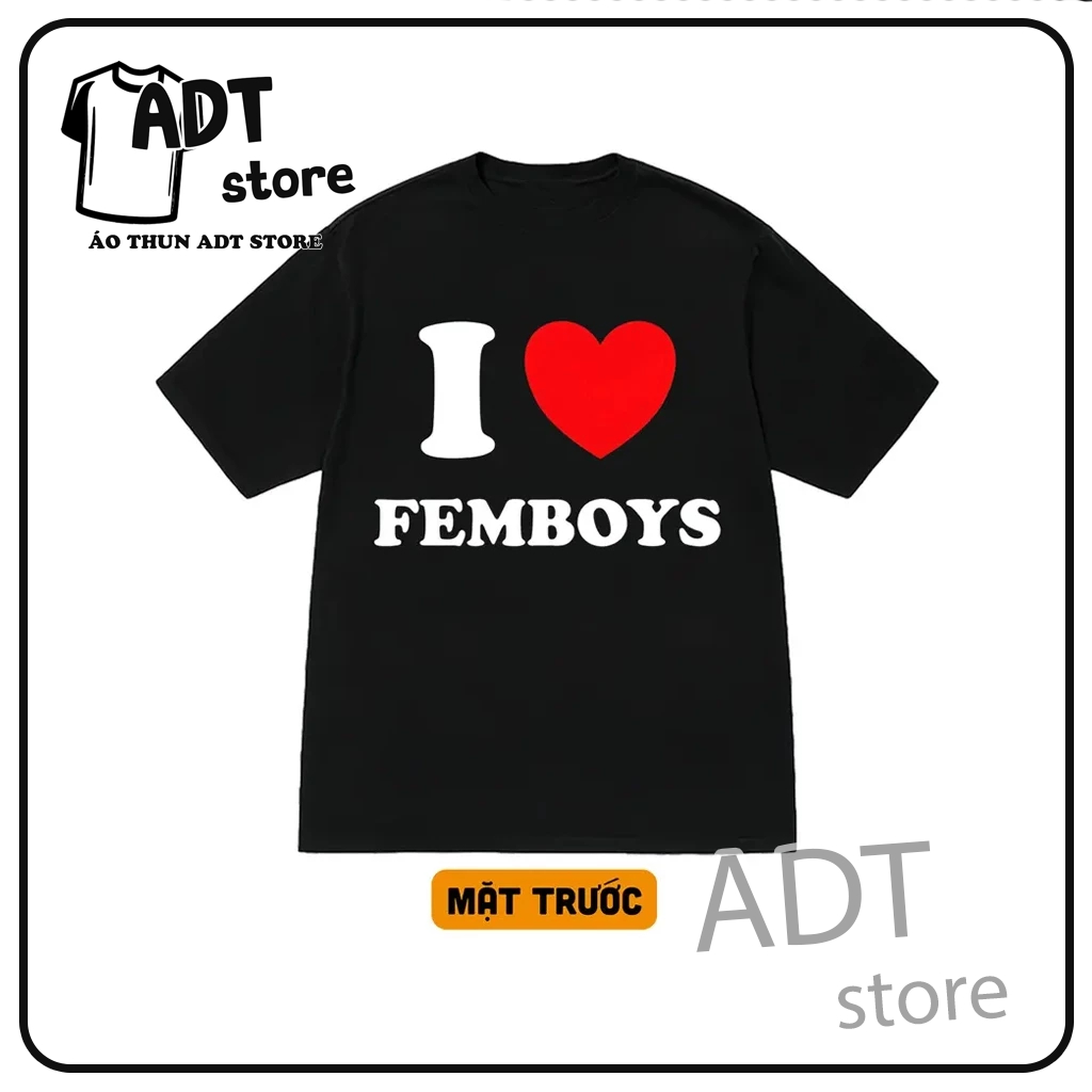 Áo thun Basic unisex nam nữ I Love Femboys - Bida Pool hub -  Anh Gà MC - Levents Deam Maker - cá mậ