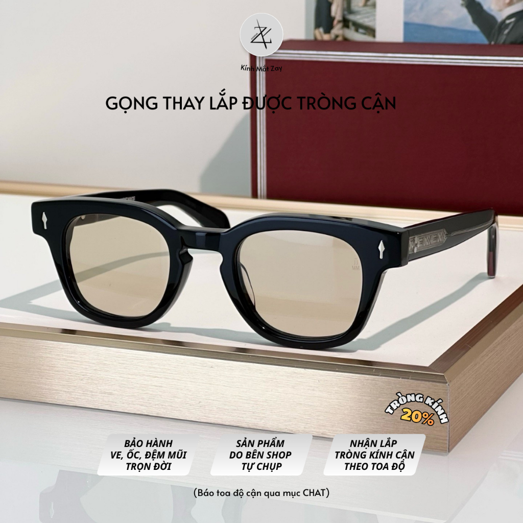 Gọng kính JMM Julien nhựa Acetate dáng vuông cao cấp fullbox