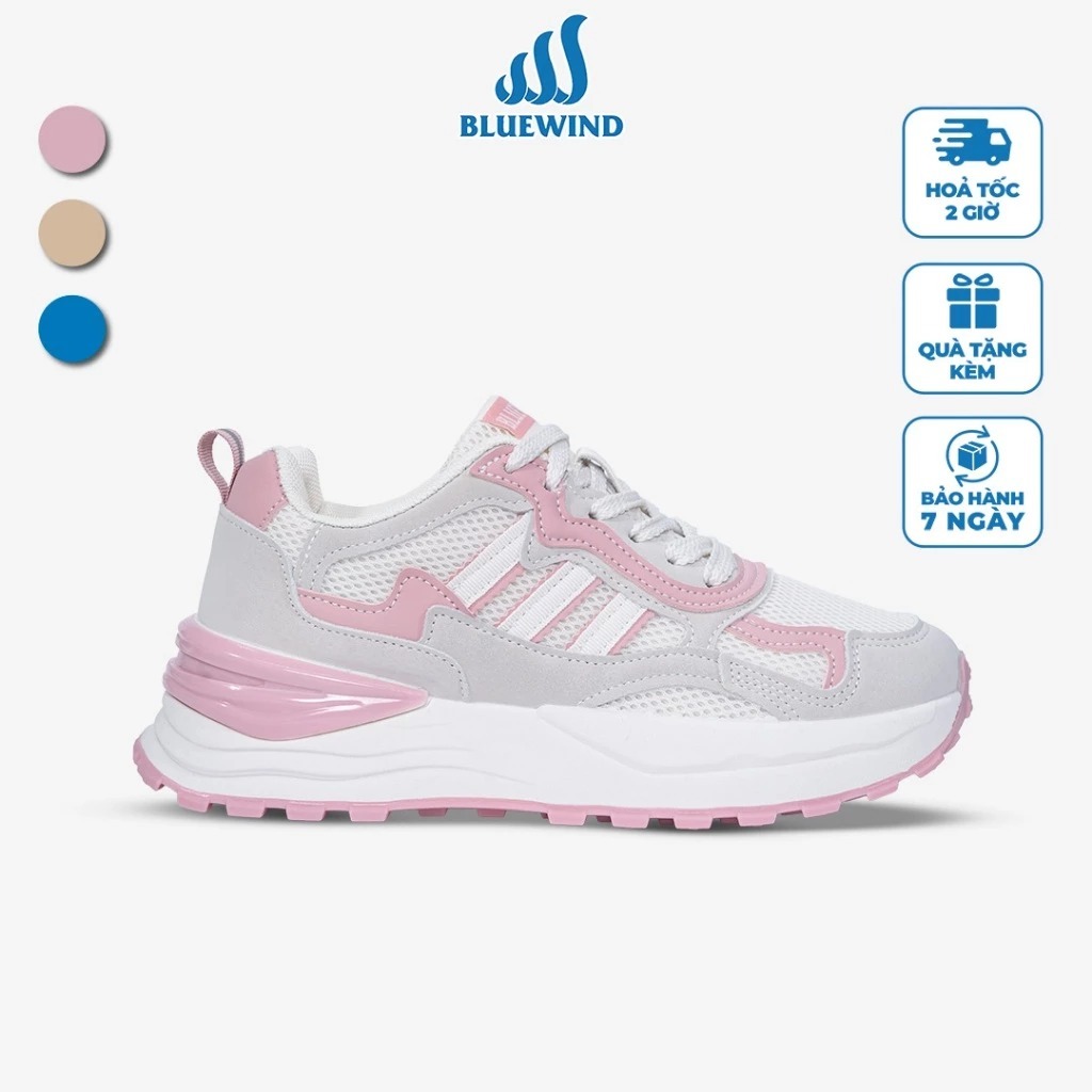 Giày Thể Thao Nữ BLUEWIND Giày Sneaker Năng Động, Màu Sắc Trẻ Trung 68862