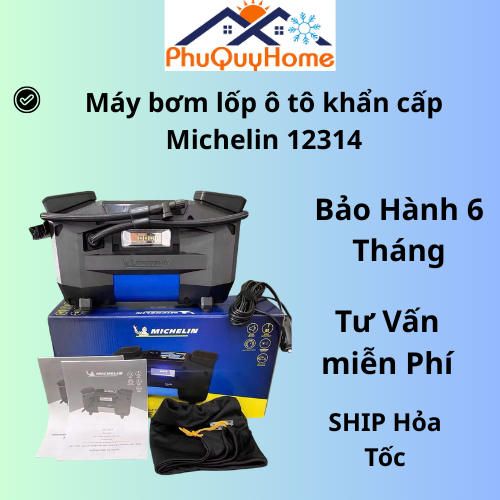 Máy bơm lốp xe siêu tốc Michelin 12314 Michelin Superfast 4X4/SUV Digital (DC12V)