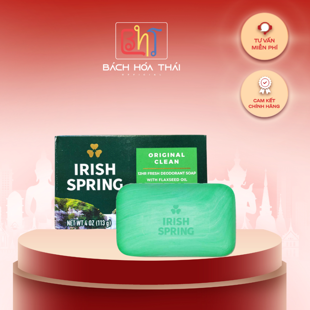 Xà Bông, Xà Phòng Cục Irish Spring Mỹ Không làm khô da tay