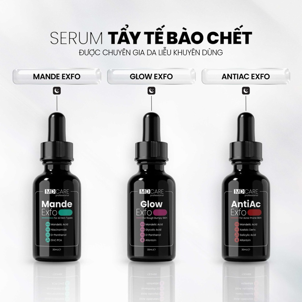 Serum tẩy da chết MDCare Exfo làm sáng da 30ml