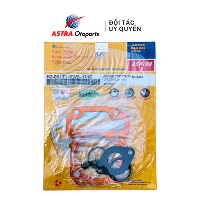 Bộ gioăng đầu (Ron) Astra Indonesia cho xe Honda Wave S110 mã H2-061T1-KWB-171C