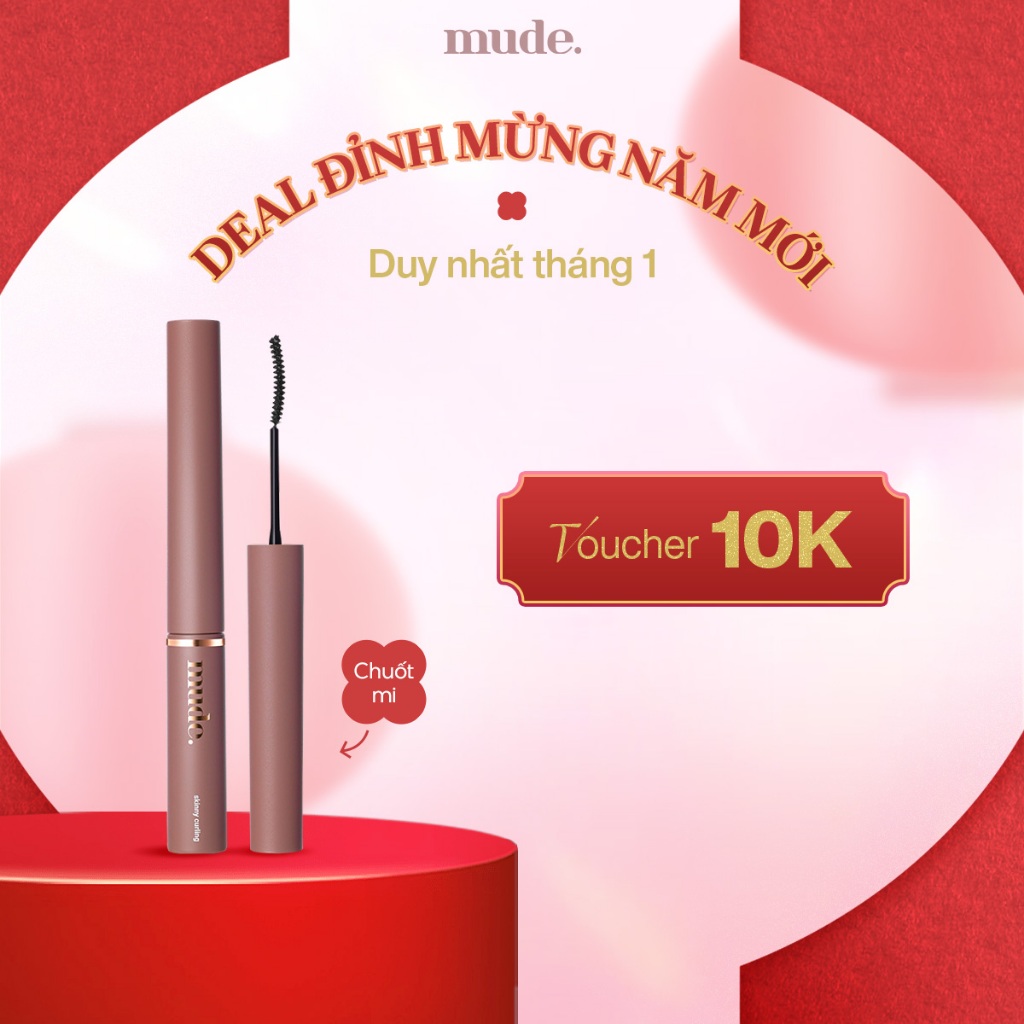 [SĂN DEAL KHAI XUÂN] Mascara Chuốt Cong Dài Dày Mi Tự Nhiên mude Inspire Skinny Curling Mascara (3ml)