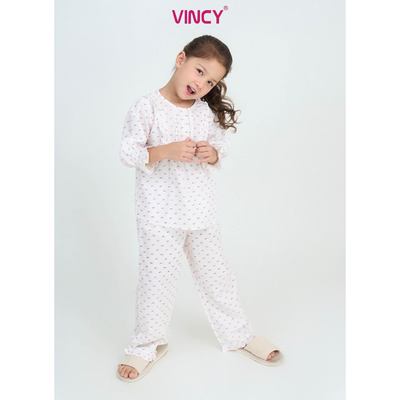 KKD02W5K01-BỘ KATE DÀI VỚI THIẾT KẾ CỔ TRÒN TAY PHỒNG MANG LẠI SỰ XINH XẮN VÀ ĐÁNG YÊU CHO BÉ GÁI