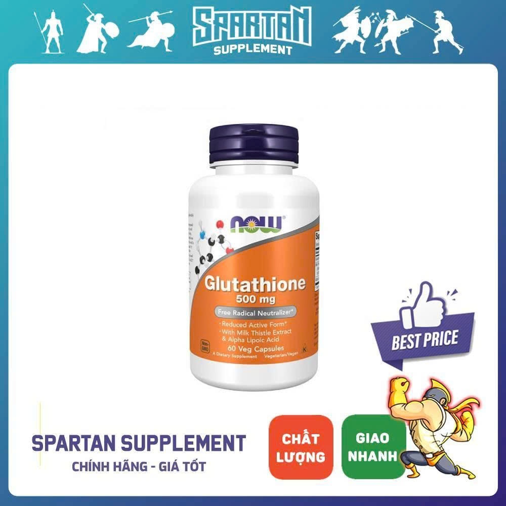 Now Glutathione 500mg -Thực Phẩm Bổ Sung