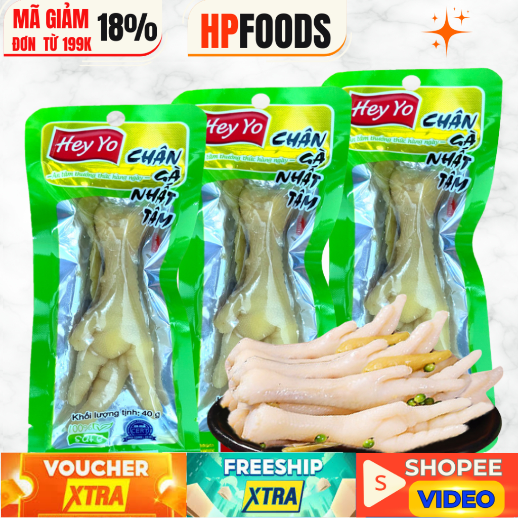 Combo 10 cái Chân Gà Cay Nhất Tâm  Bách Thảo Tapfood Pento Tứ Xuyên Heyyo-đồ ăn vặt chân gà cay vị T