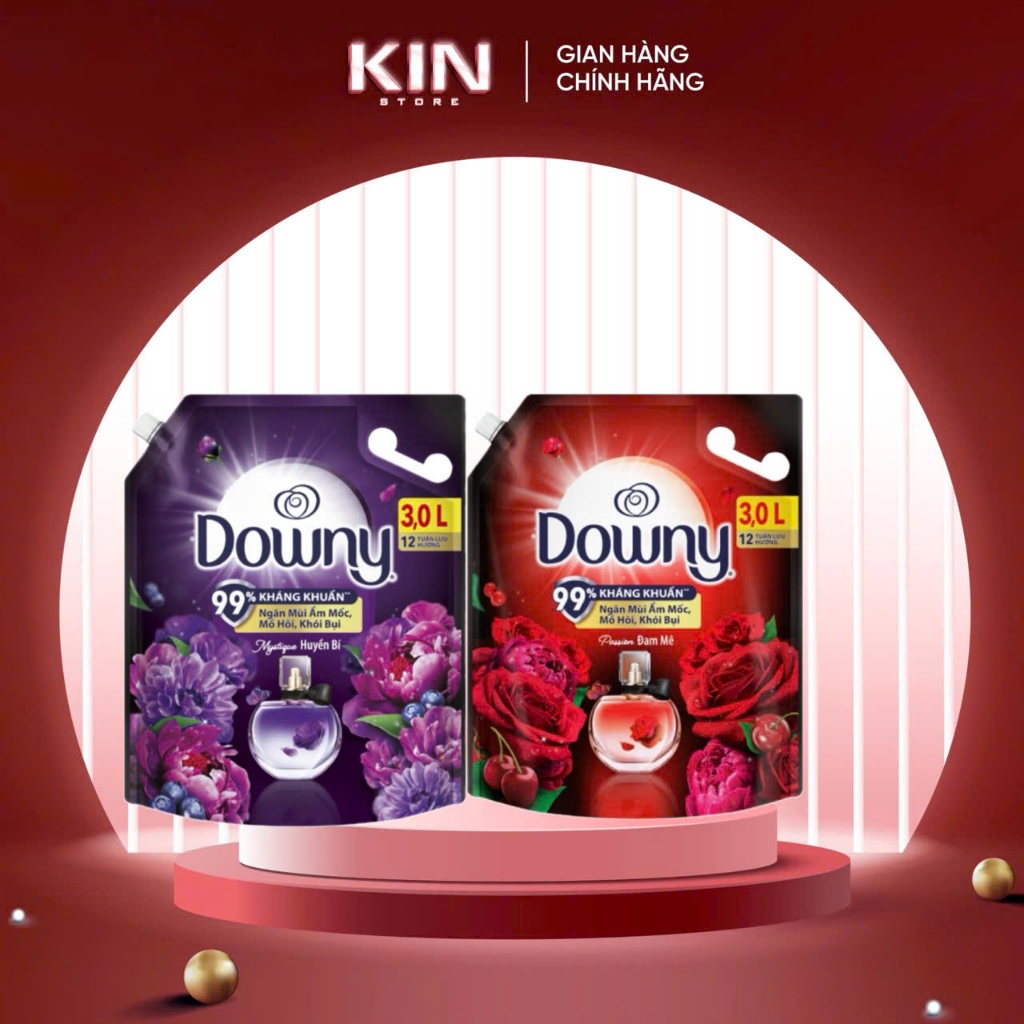 Nước Xả Vải DOWNY Hương Nước Hoa Cao Cấp Túi 3 - 3.5 Lít