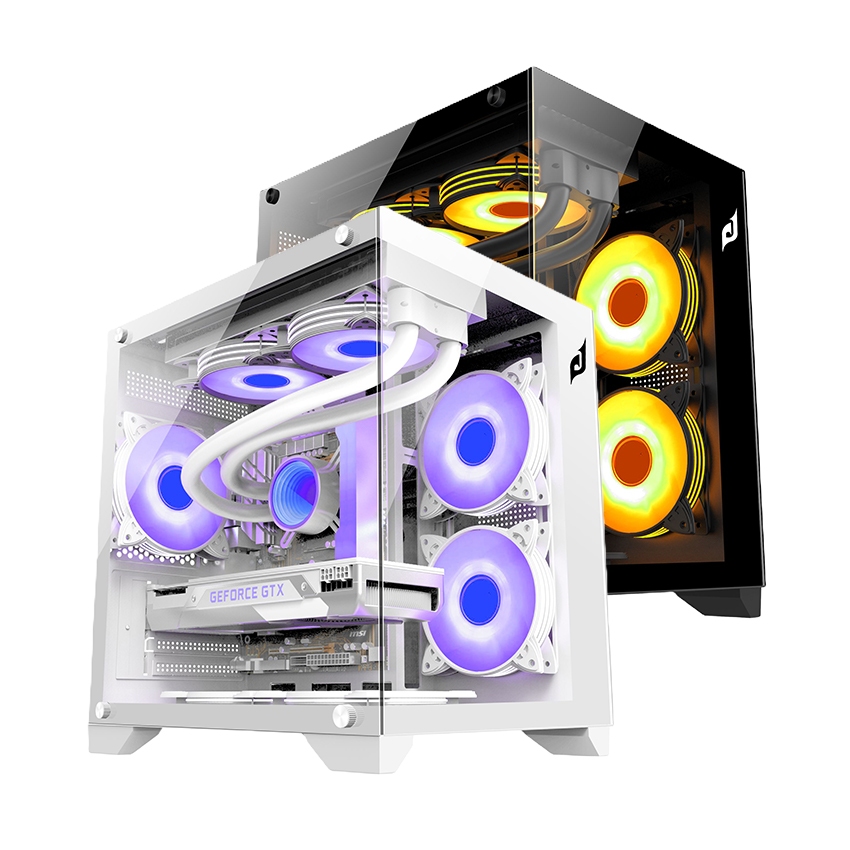 Vỏ Case 2 Mặt Kính Cường Lực EDRA ECS1503 (M-ATX/Mid Tower) - Không Kèm Fan