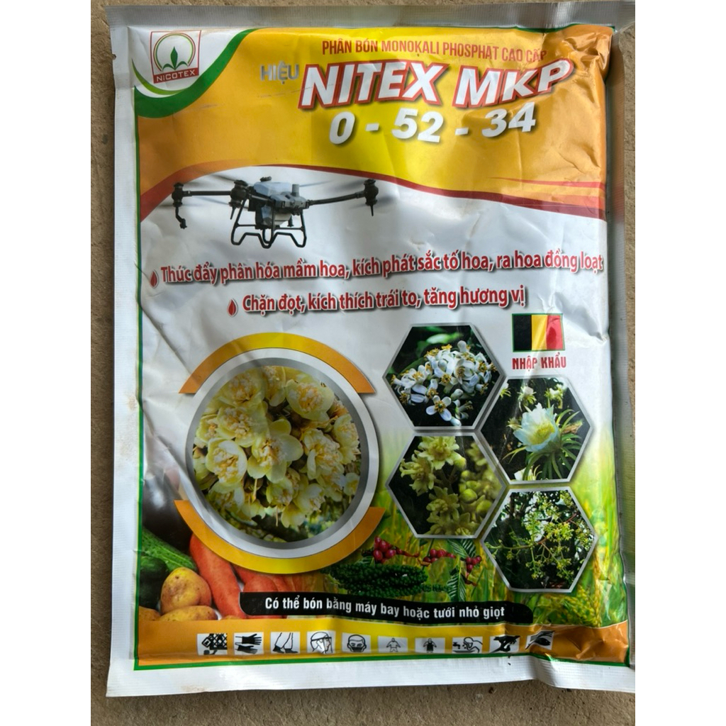 Phân Bón MPK 0-52-34 Nhập Khẩu Đức kích thích ra hoa cho cây cảnh và cây ăn quả