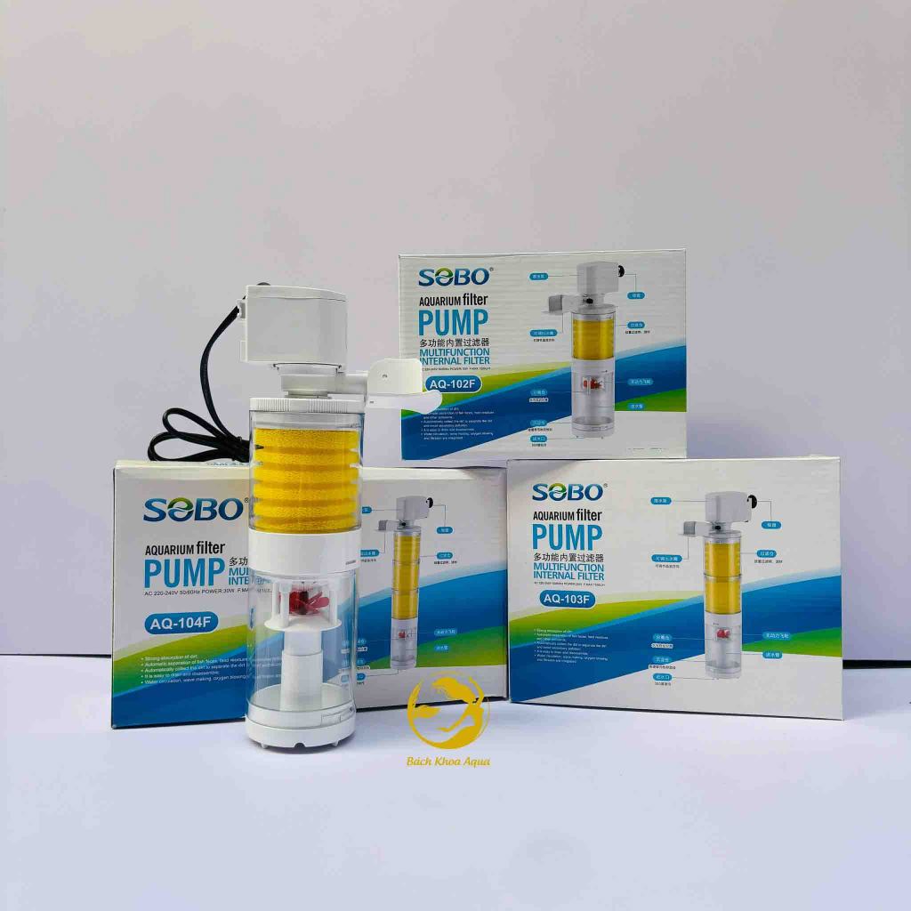 Máy lọc trong Sobo AQ-102F / AQ-103F / AQ-104F cho bể cá