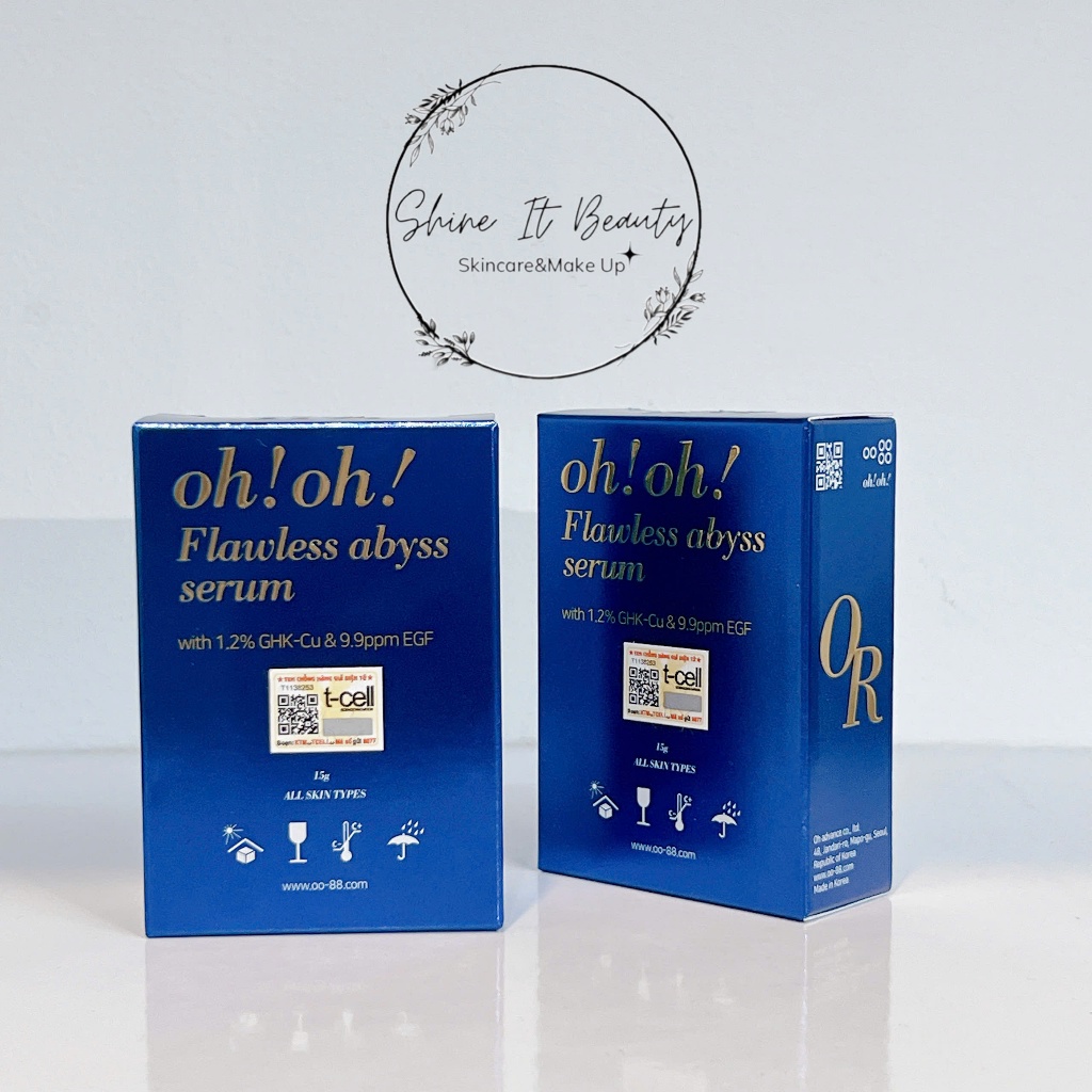 Đại lý chính hãng - Serum Đồng Peptide Giảm Sẹo Tái Tạo Da Oh Oh Flawless Abyss Serum (1.2% GHK-Cu &