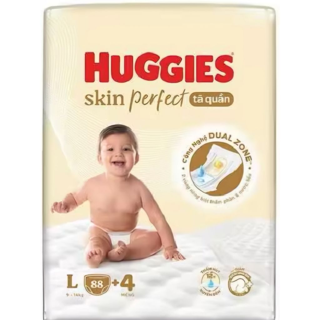 Tã Quần  Huggies  Skin  Perfect Mega Jumbo M102/L92/ Xl76/ XXl68