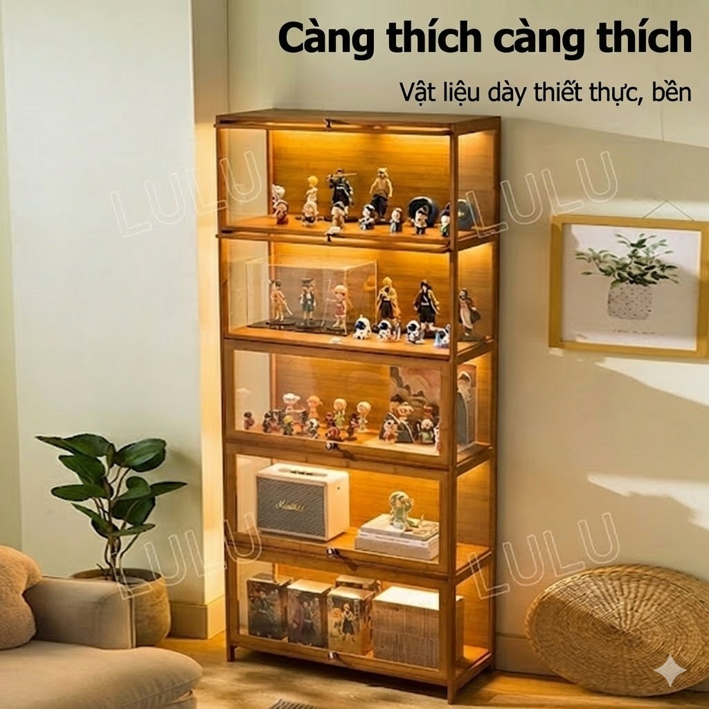 Tủ trưng Tủ Kính Trong Kệ trưng bày Nhiều tầng  tiết kiệm diện tích Chống bụi 99% | BigBuy360 - bigbuy360.vn