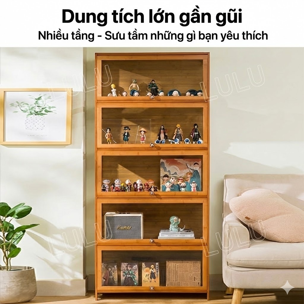 Tủ trưng Tủ Kính Trong Kệ trưng bày Nhiều tầng  tiết kiệm diện tích Chống bụi 99% | BigBuy360 - bigbuy360.vn