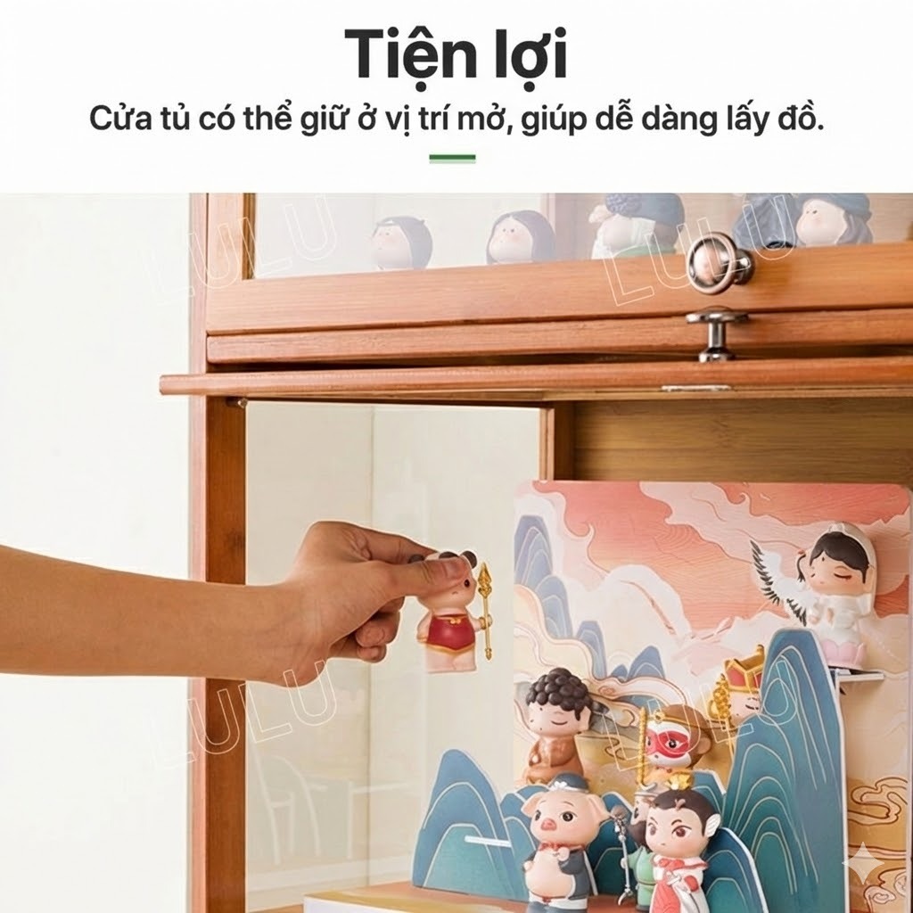 Tủ trưng Tủ Kính Trong Kệ trưng bày Nhiều tầng  tiết kiệm diện tích Chống bụi 99% | BigBuy360 - bigbuy360.vn