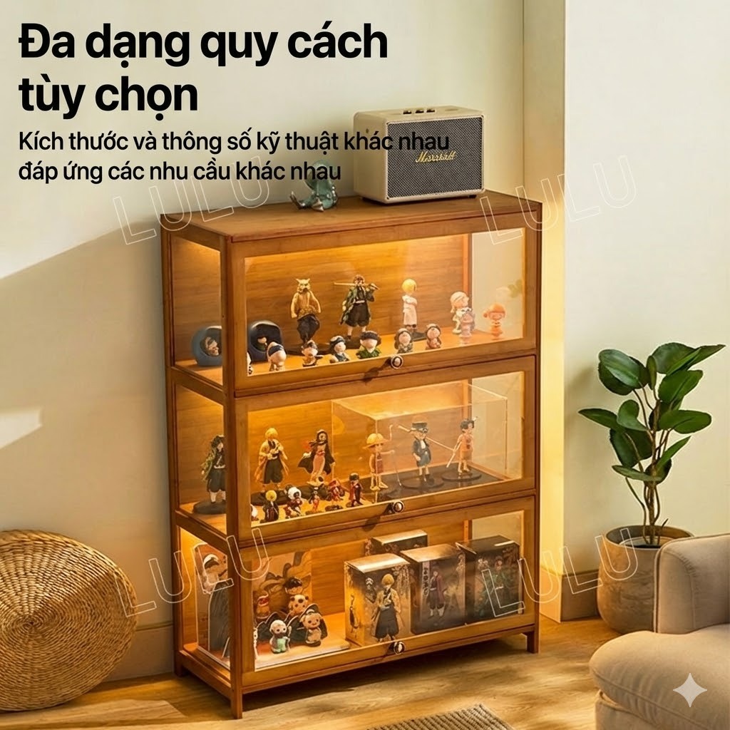 Tủ trưng Tủ Kính Trong Kệ trưng bày Nhiều tầng  tiết kiệm diện tích Chống bụi 99% | BigBuy360 - bigbuy360.vn