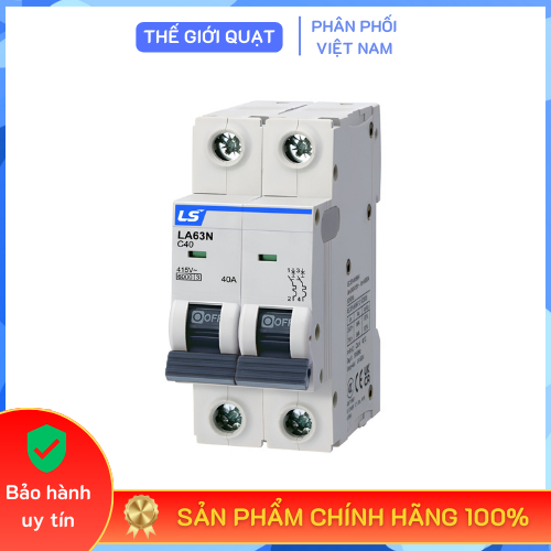 [HỎA TỐC] Cầu dao tự động MCB 2P LA63N LS 10A-16A-20A-25A-32A-40A-50A-63A-80A-100A-125A